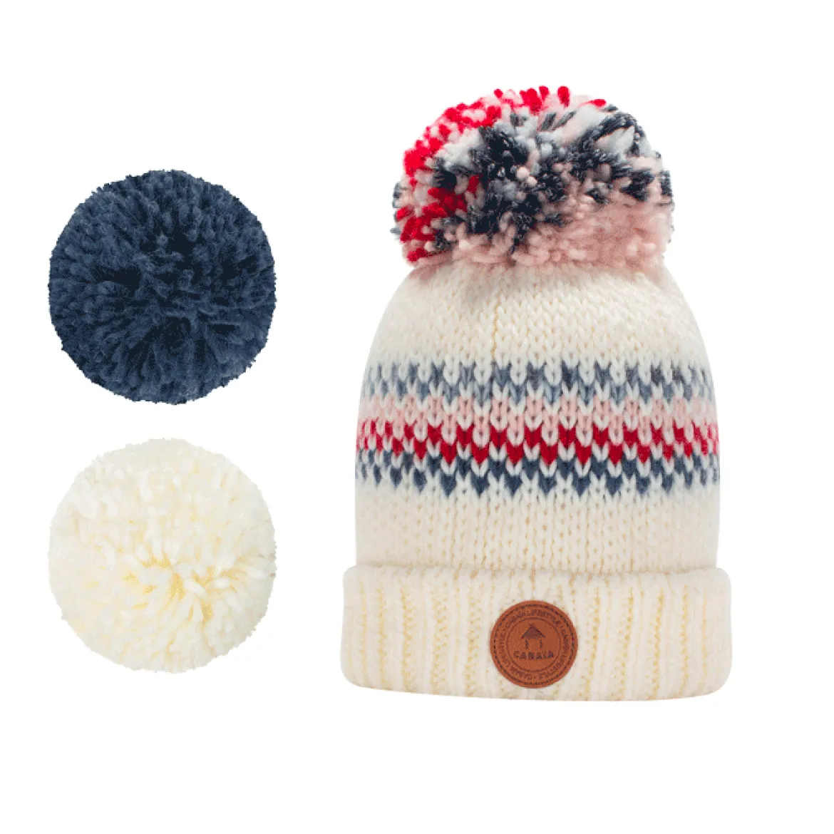 Beanie Bamboo Cream x Red Polar