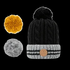 Beanie Creamy Gin New Black