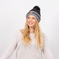 Beanie Creamy Gin New Black