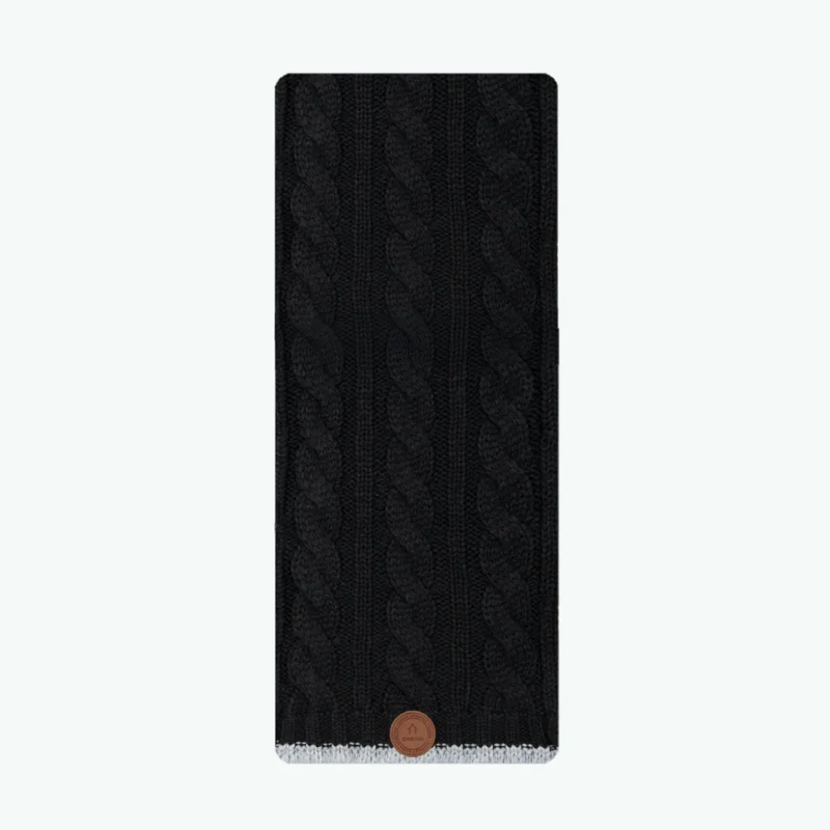 Scarf Creamy Gin Schwarz