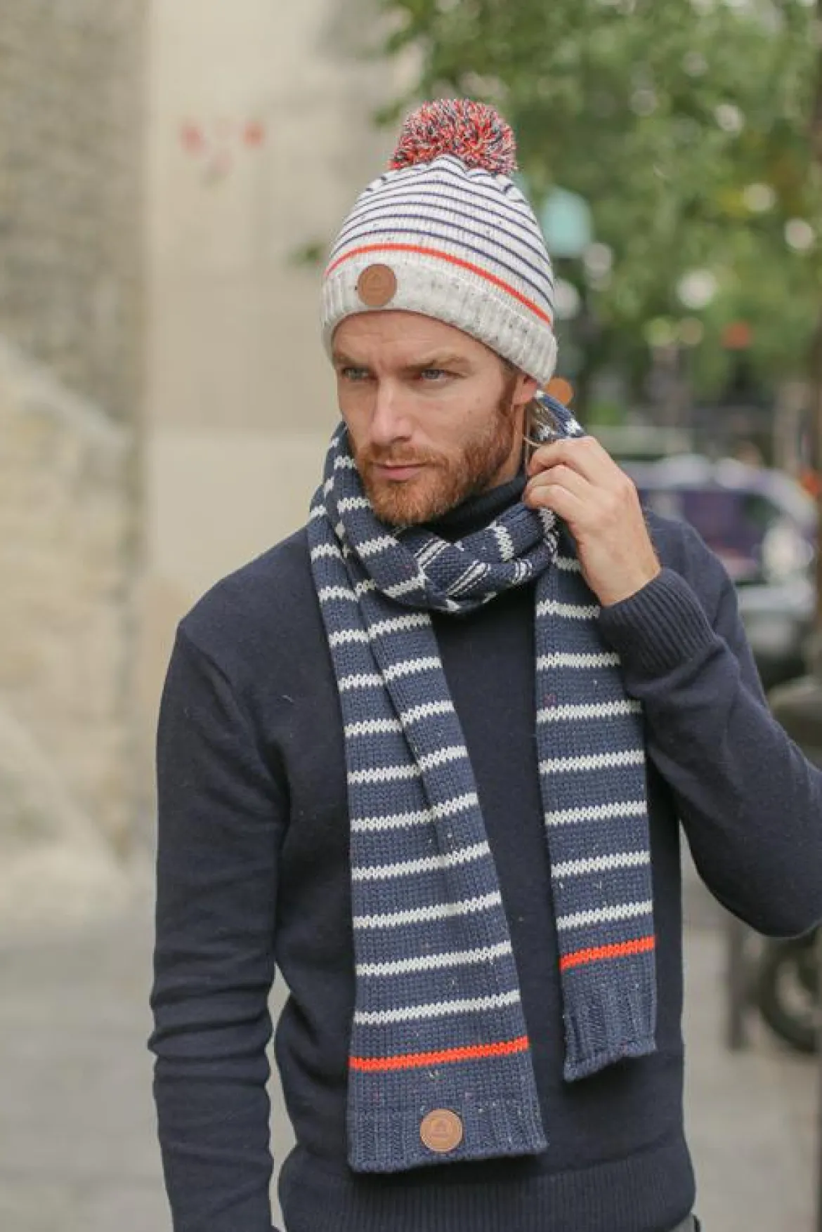 Schal Red Lion Blau