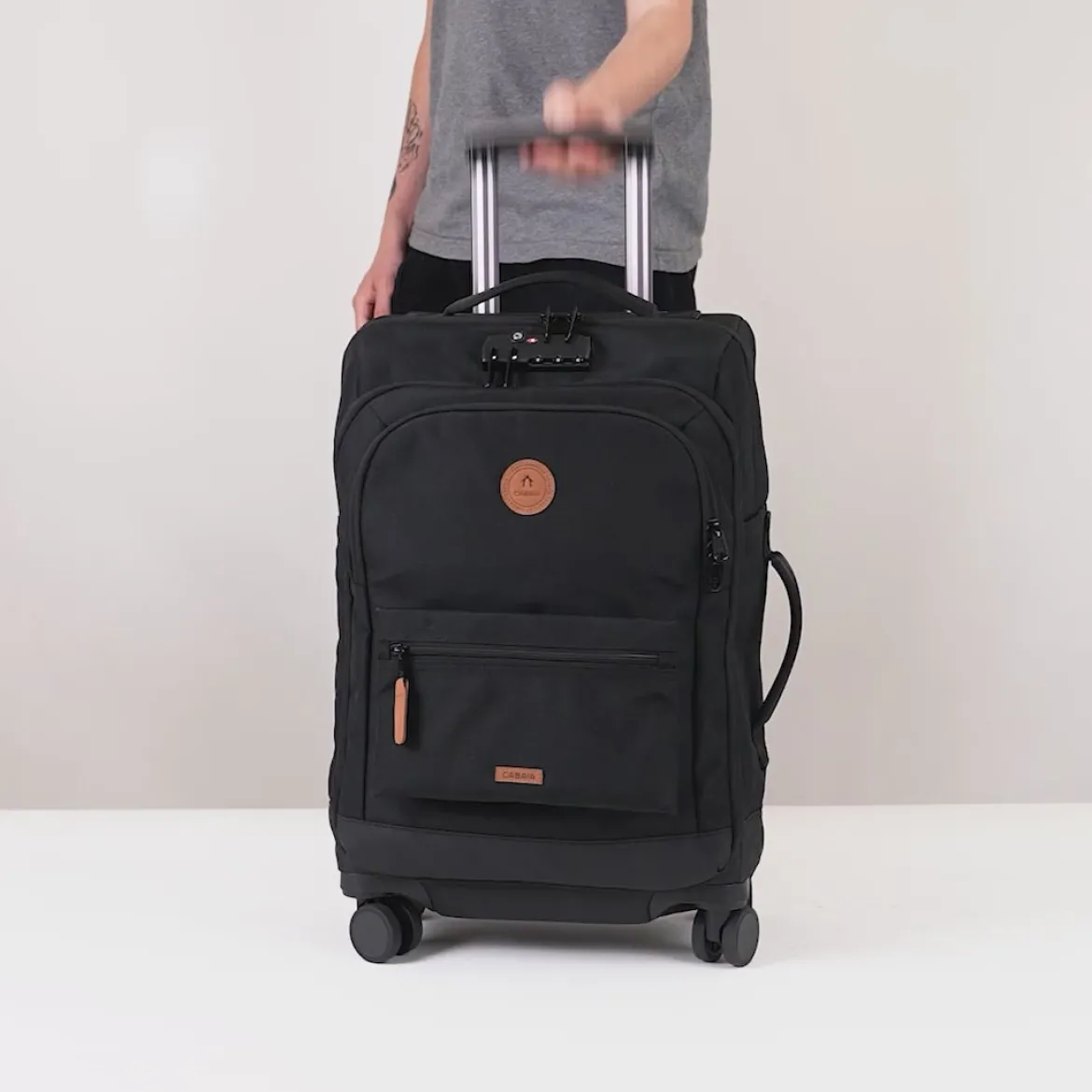 Weichschalenkoffer mit 4 Rollen S Getaria