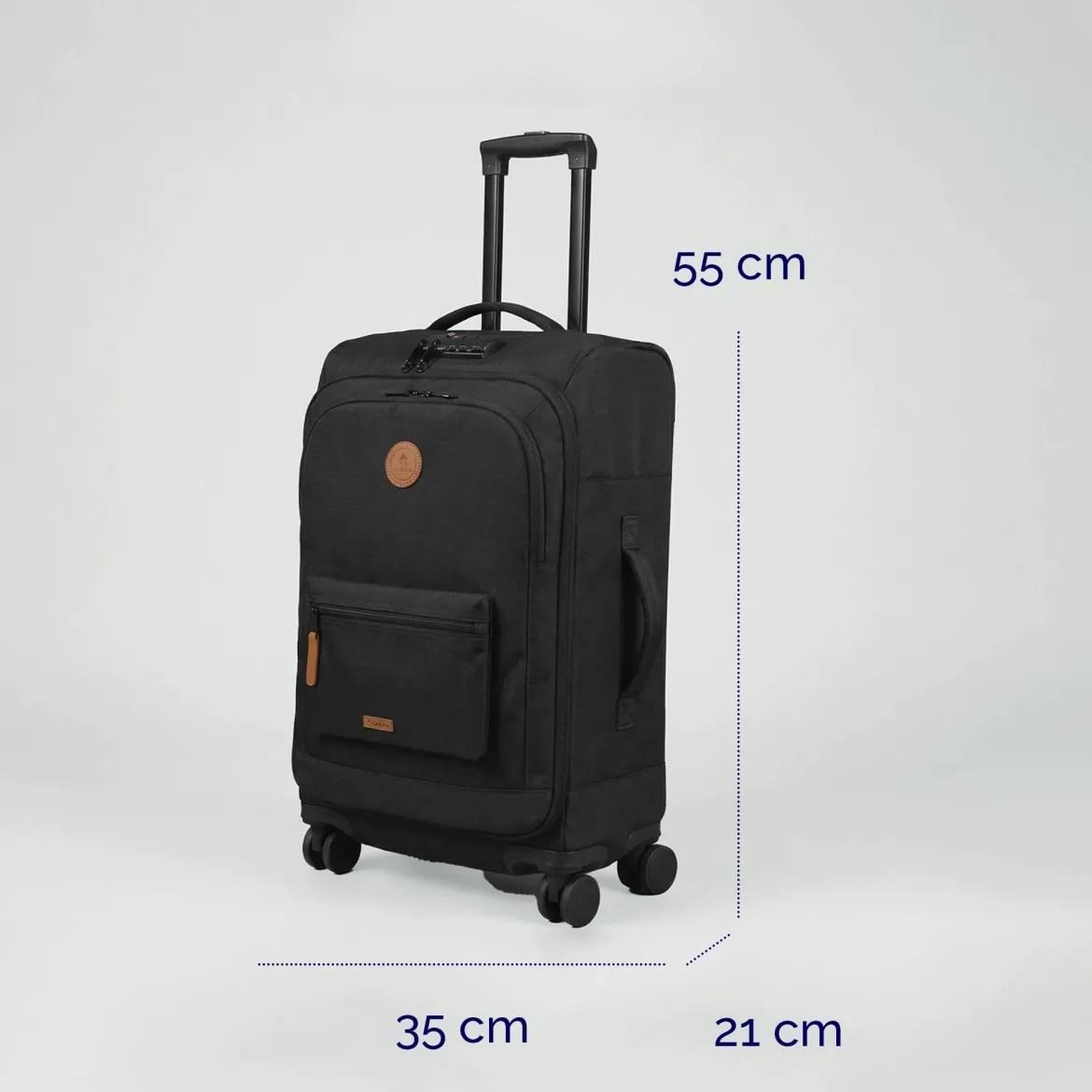 Weichschalenkoffer mit 4 Rollen S Getaria
